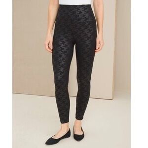 NWT Chico’s Zenergy so Slimming Leggings black houndstooth chicos 3R /US sz16/XL